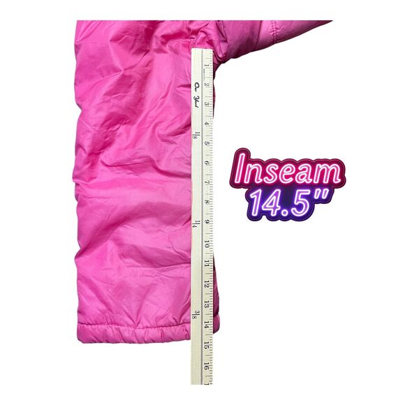 Vtg London Fog Girls Size 4 Pink Nylon Snow Bib Overalls W/Adjustable Straps - Picture 7 of 13